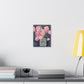 Floral Canvas Wall Art - Pink Ranunculus Bouquet Decor for Home