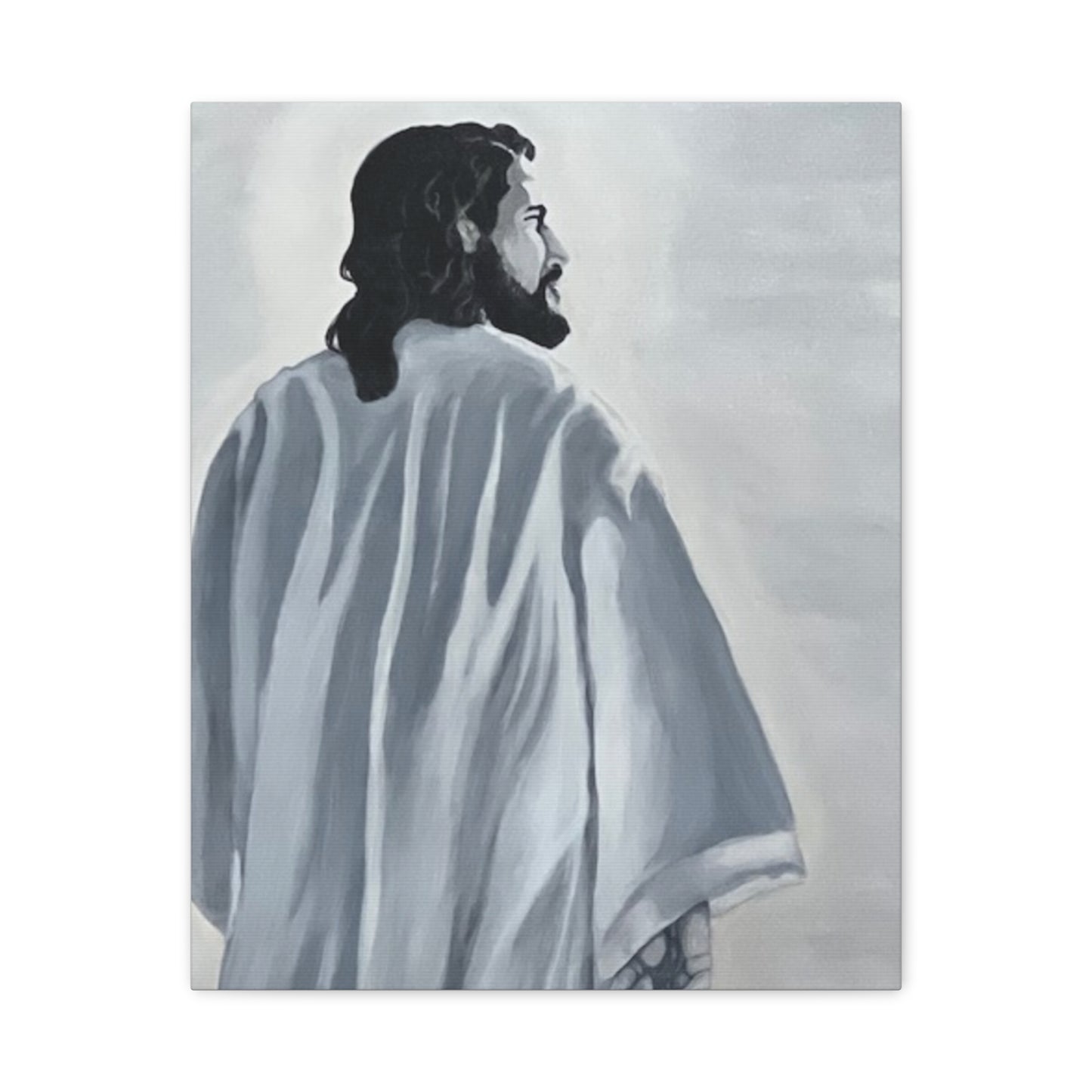 Inspirational Jesus Canvas Wall Art - Stretched Matte Print for Home Decor