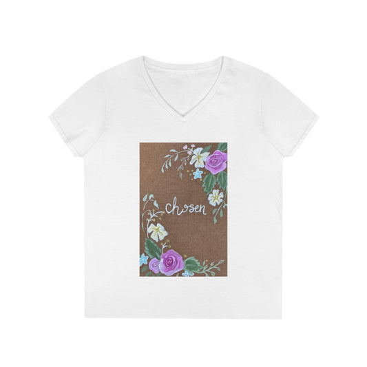 Chosen - Ladies' V-Neck T-Shirt