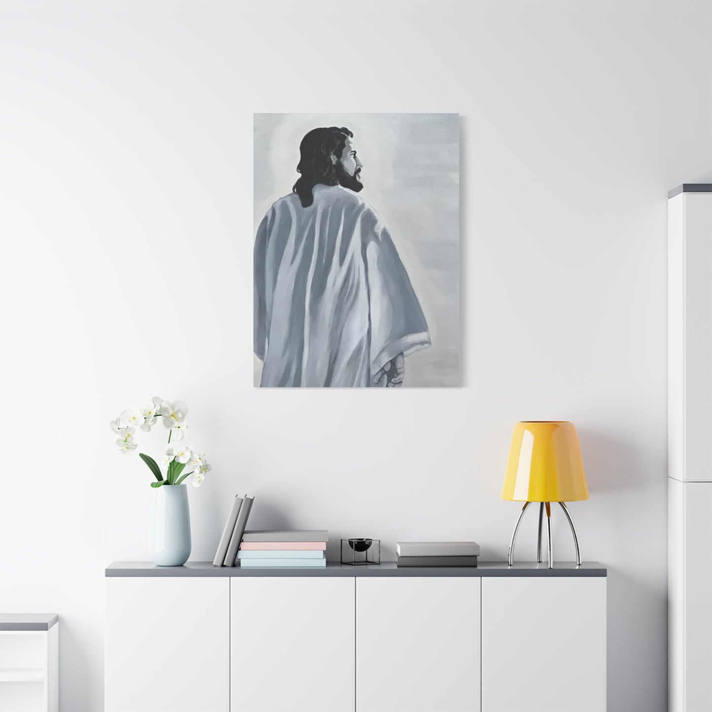Inspirational Jesus Canvas Wall Art - Stretched Matte Print for Home Decor