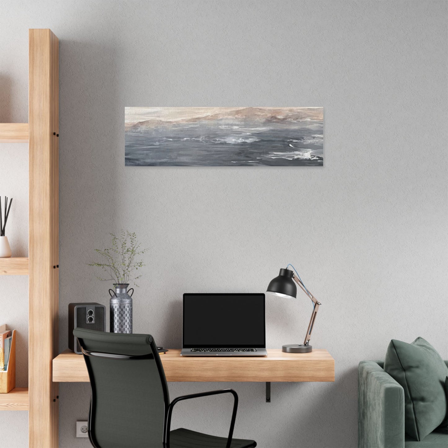 Serene Ocean Stretch Canvas Wall Art - Tranquil Coastal Décor