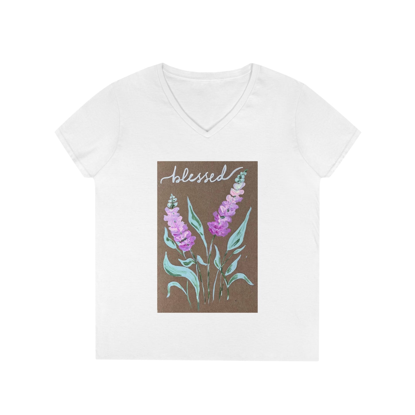 Blessed - Ladies' V-Neck T-Shirt