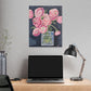 Floral Canvas Wall Art - Pink Ranunculus Bouquet Decor for Home