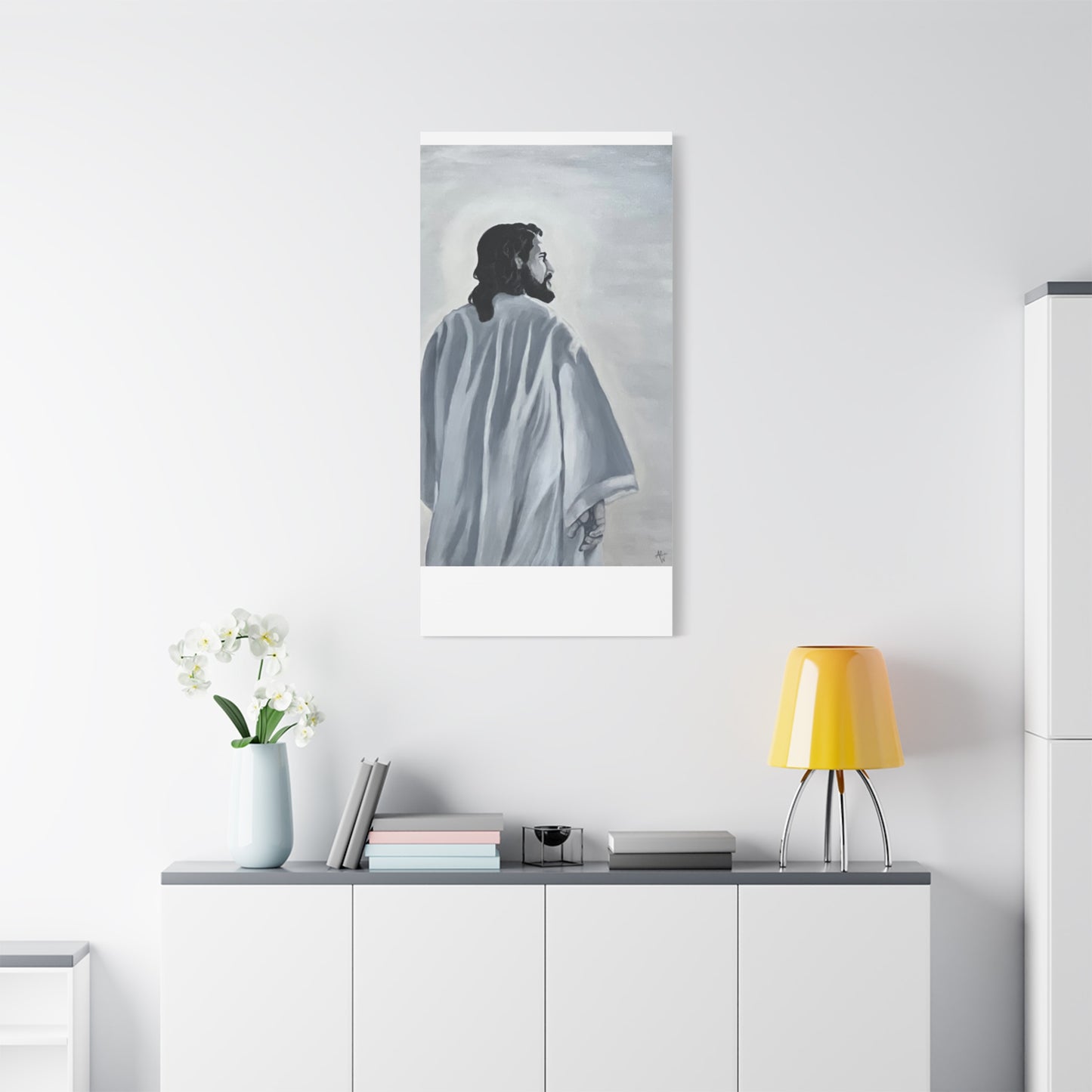 Inspirational Jesus Canvas Wall Art - Stretched Matte Print for Home Decor