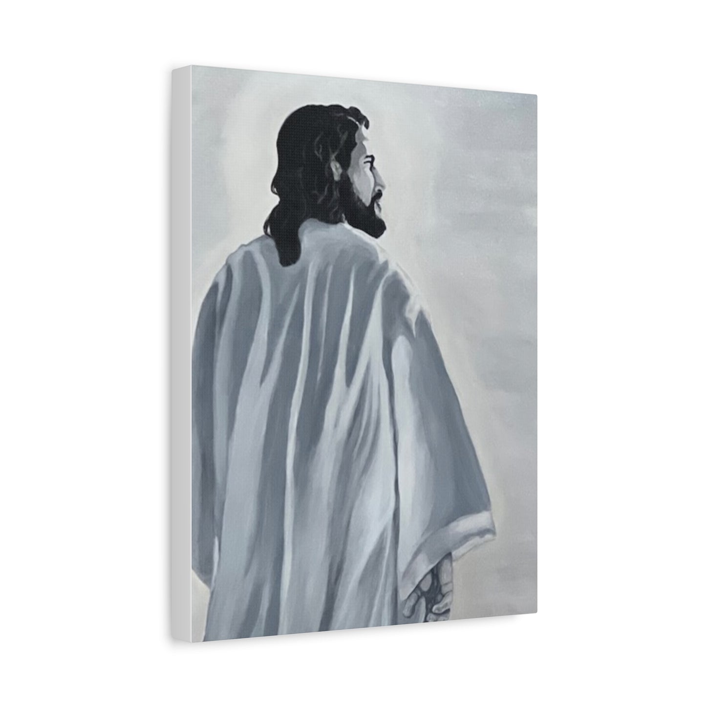Inspirational Jesus Canvas Wall Art - Stretched Matte Print for Home Decor
