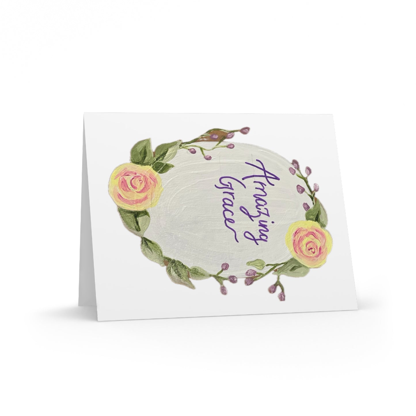 Amazing Grace White - Greeting cards (8, 16, and 24 pcs)