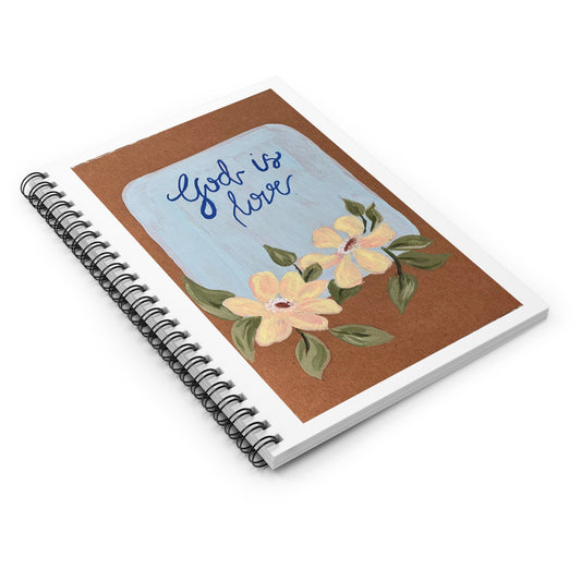 God is Love - Spiral Notebook - Ruled Line