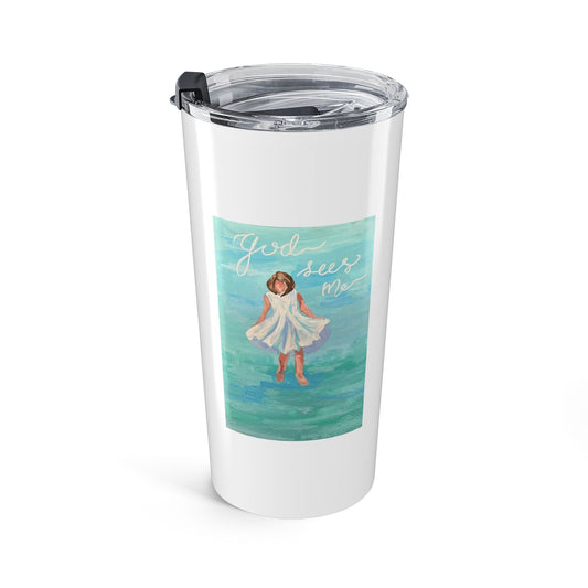 God Sees Me - Copper Vacuum Insulated Tumbler, 22oz