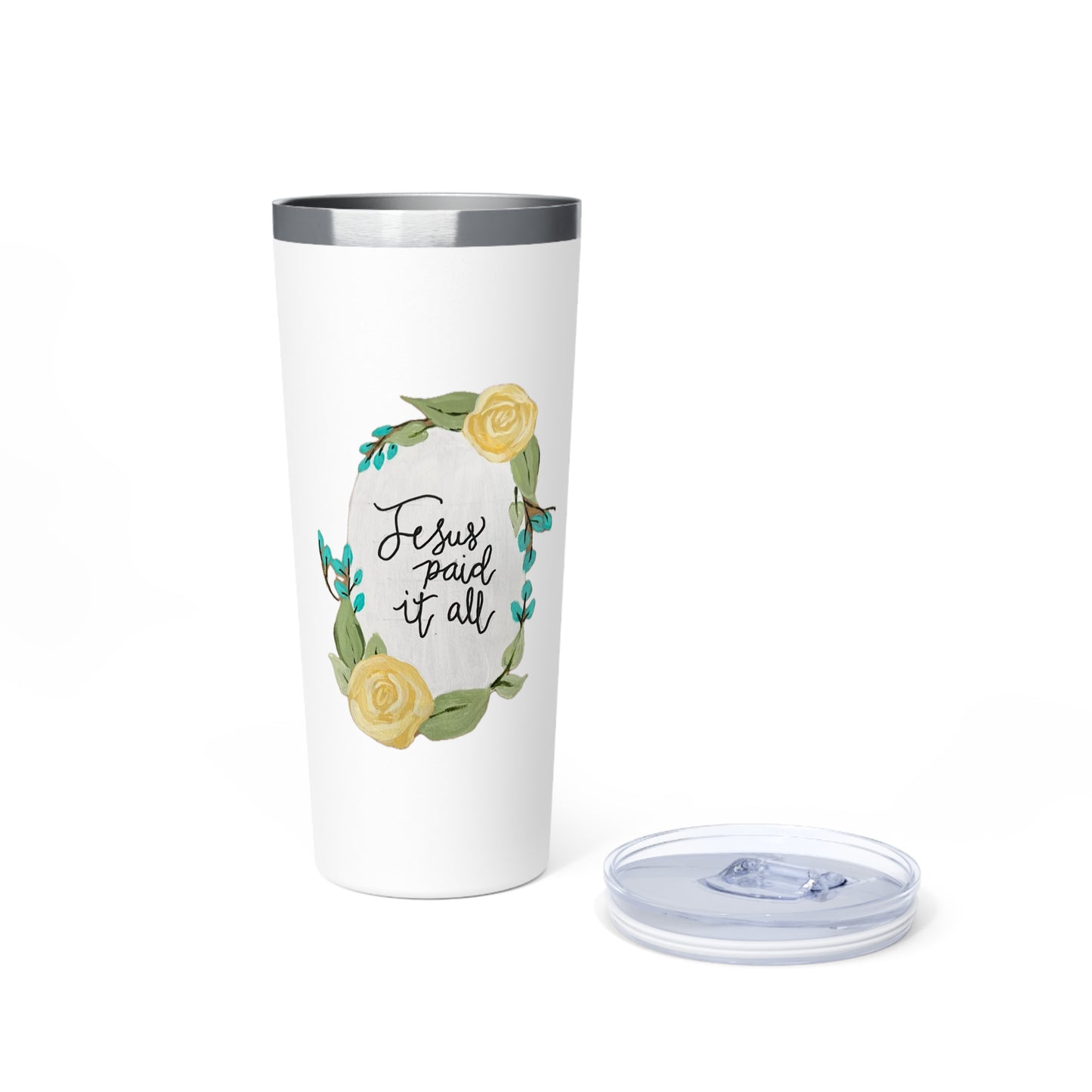 Jesus Paid it All - Copper Vacuum Insulated Tumbler, 22oz