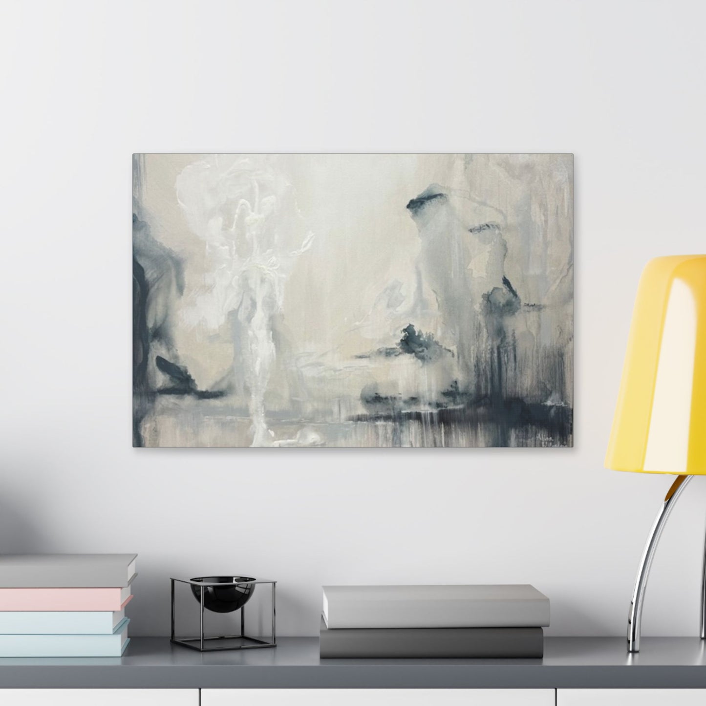 Angels I - Elegant Abstract Stretched Canvas Art for Modern Home Decor