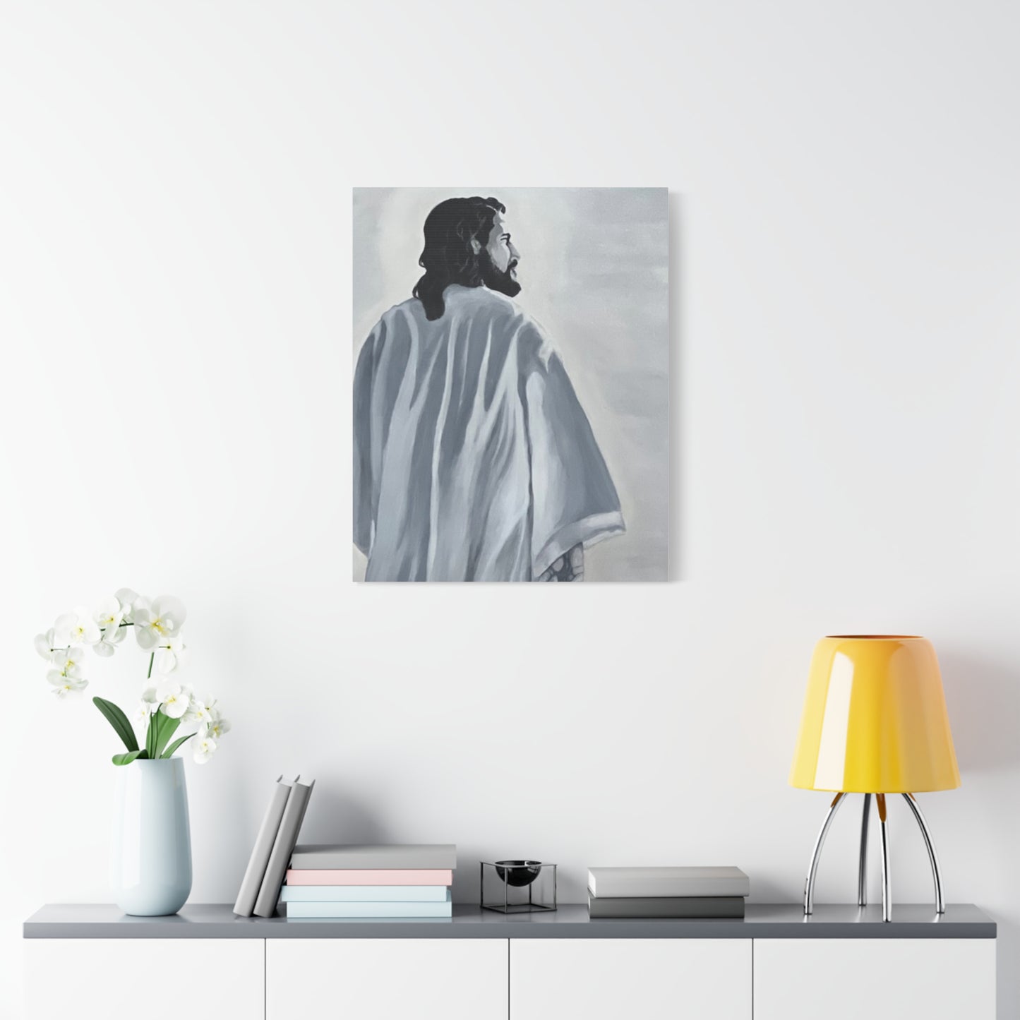 Inspirational Jesus Canvas Wall Art - Stretched Matte Print for Home Decor