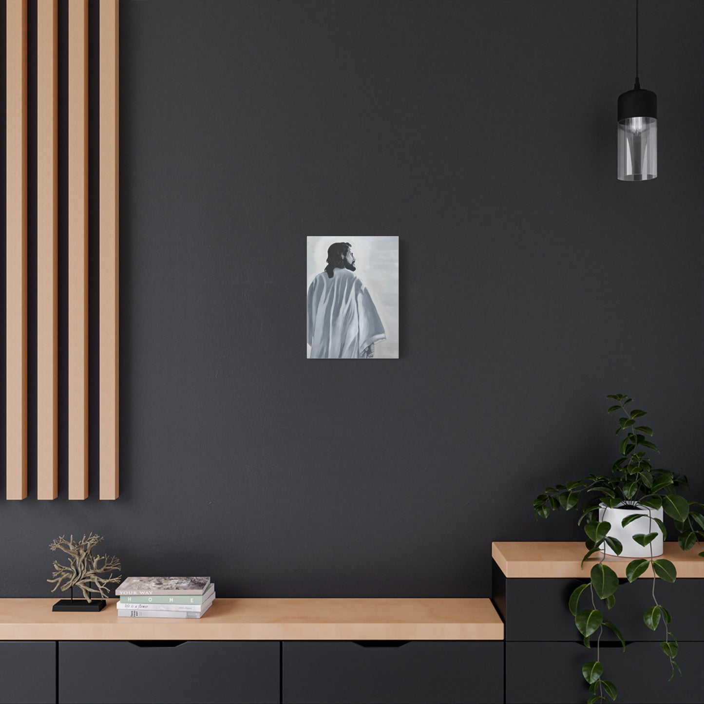 Inspirational Jesus Canvas Wall Art - Stretched Matte Print for Home Decor