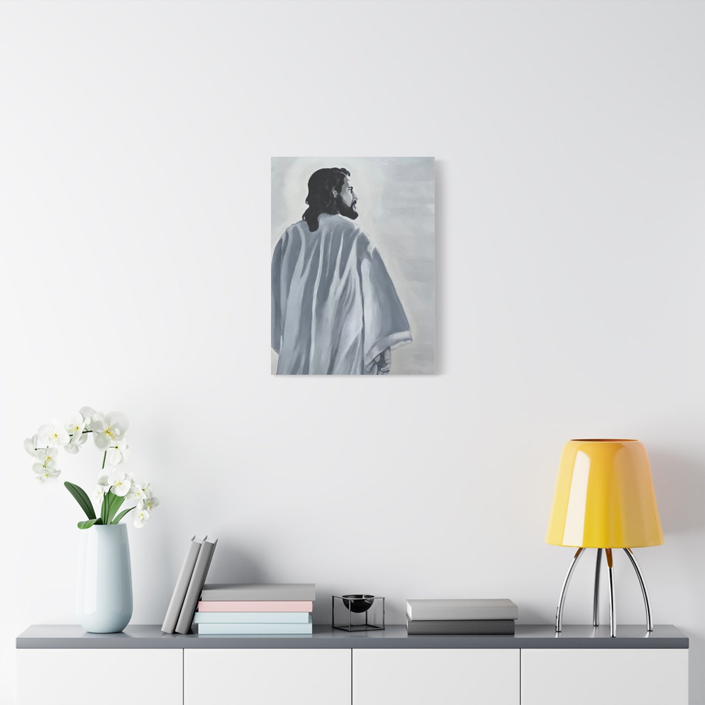 Inspirational Jesus Canvas Wall Art - Stretched Matte Print for Home Decor