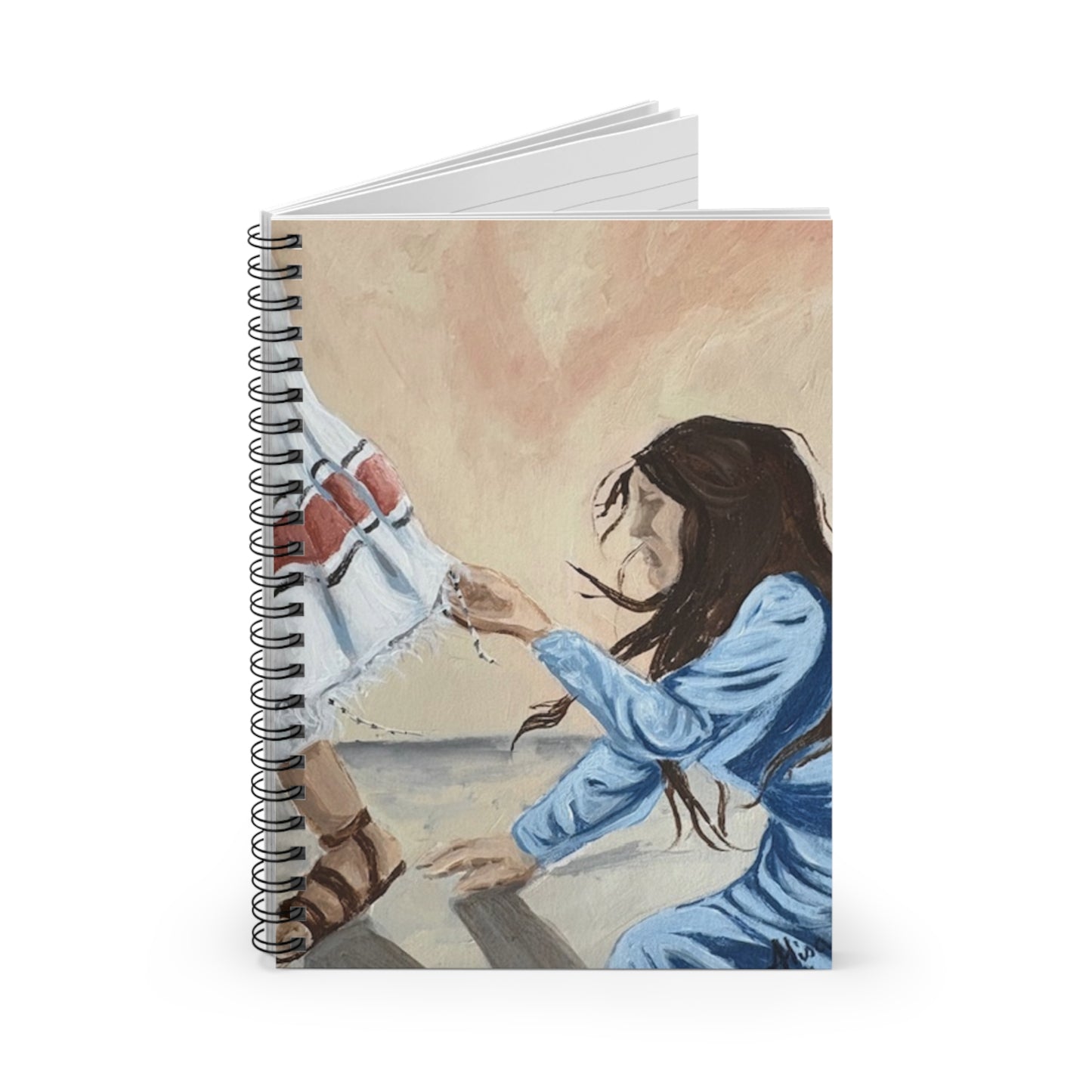 Hem of His Garment - Artistic Spiral Notebook - Ruled Lines | Inspirational Journal, Writing Pad, Gift for Artists, Stationery for Students, Creative Gifts