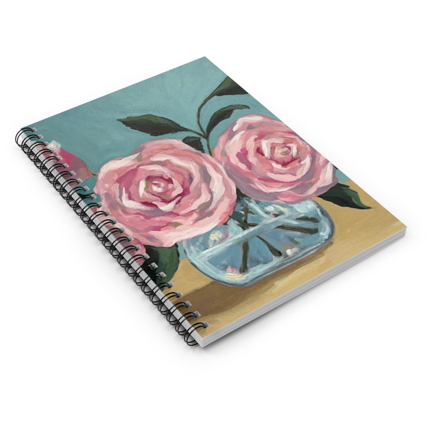 Vintage Floral Spiral Notebook - Ruled Line for Creative Ideas & Notes