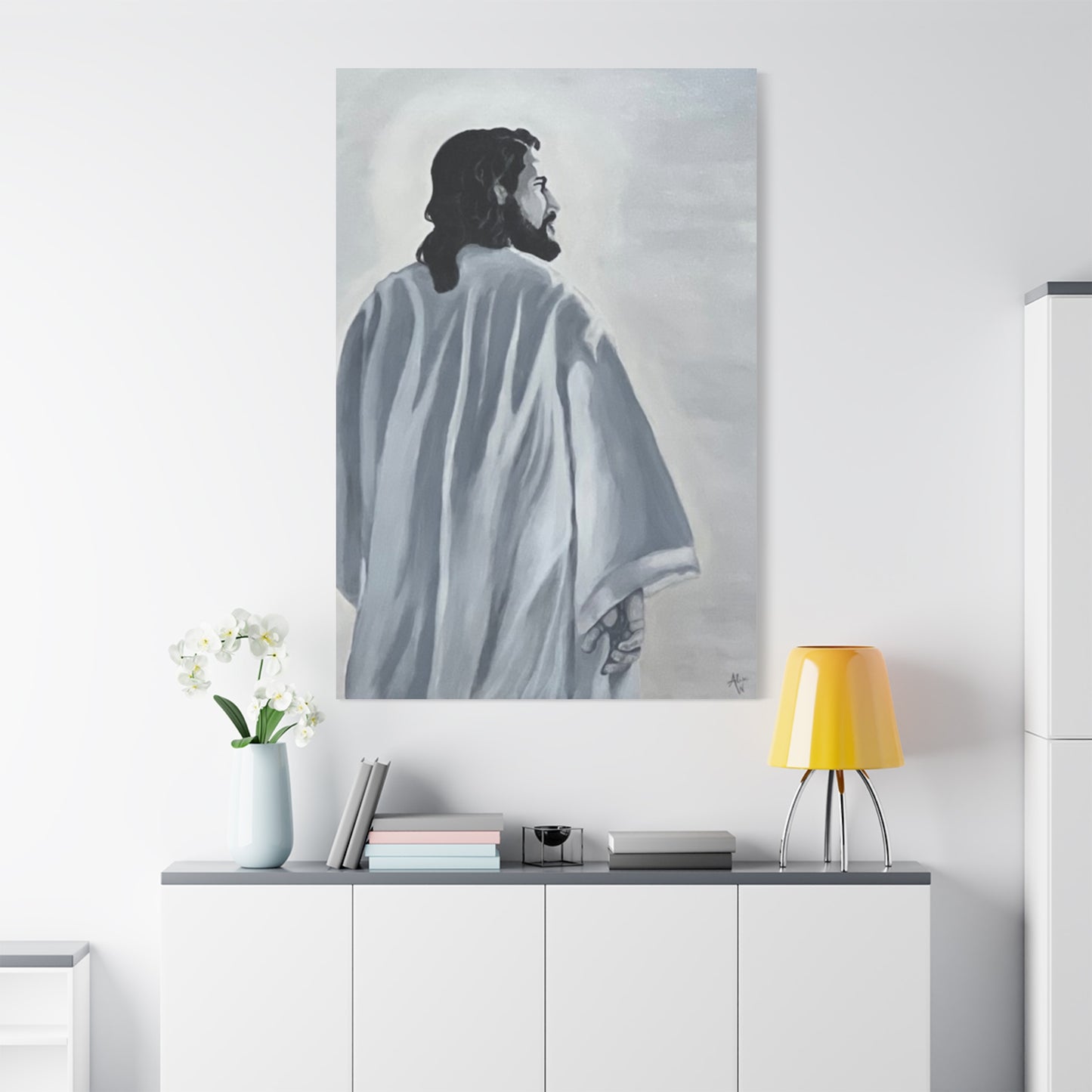 Inspirational Jesus Canvas Wall Art - Stretched Matte Print for Home Decor