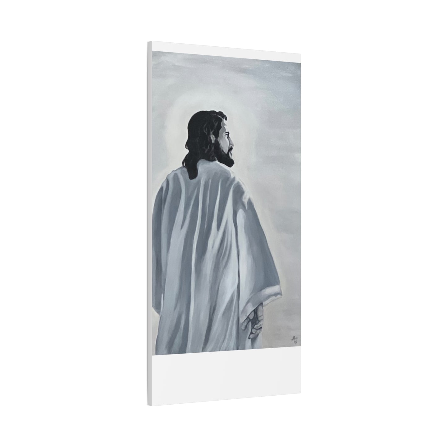Inspirational Jesus Canvas Wall Art - Stretched Matte Print for Home Decor