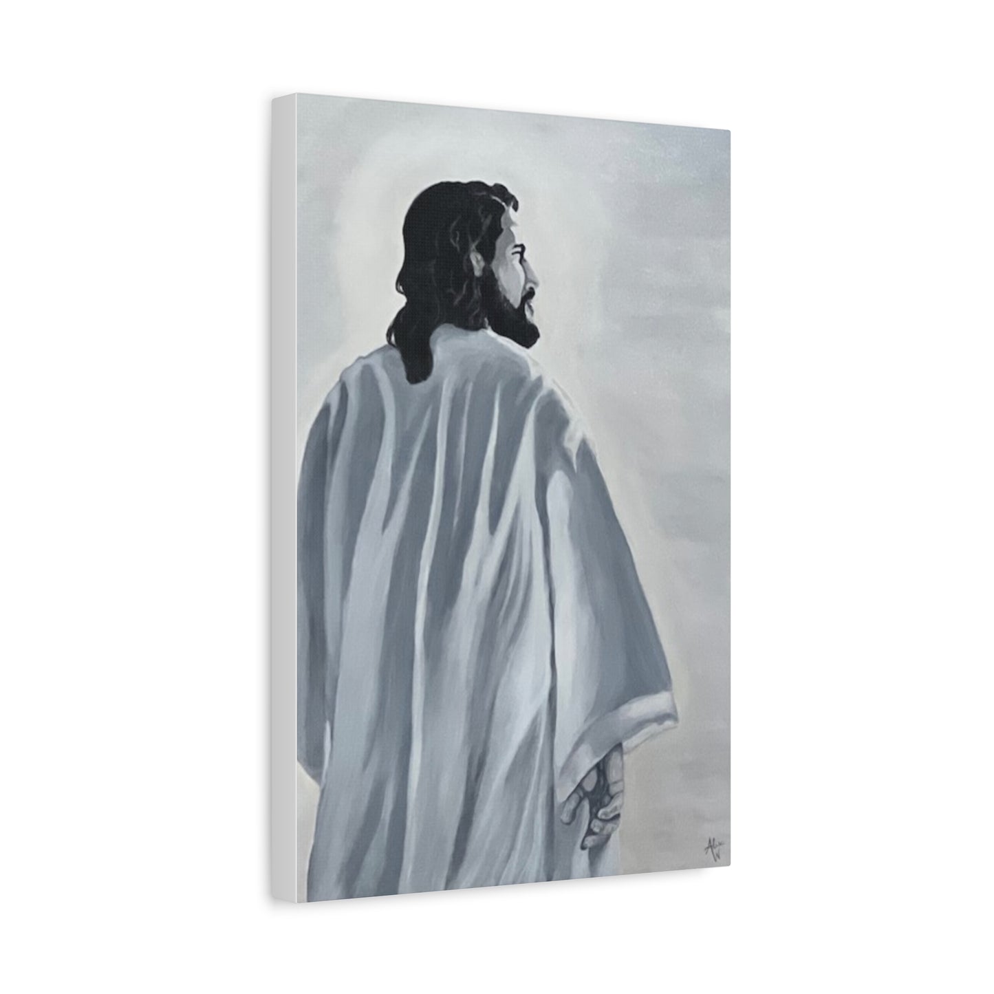 Inspirational Jesus Canvas Wall Art - Stretched Matte Print for Home Decor