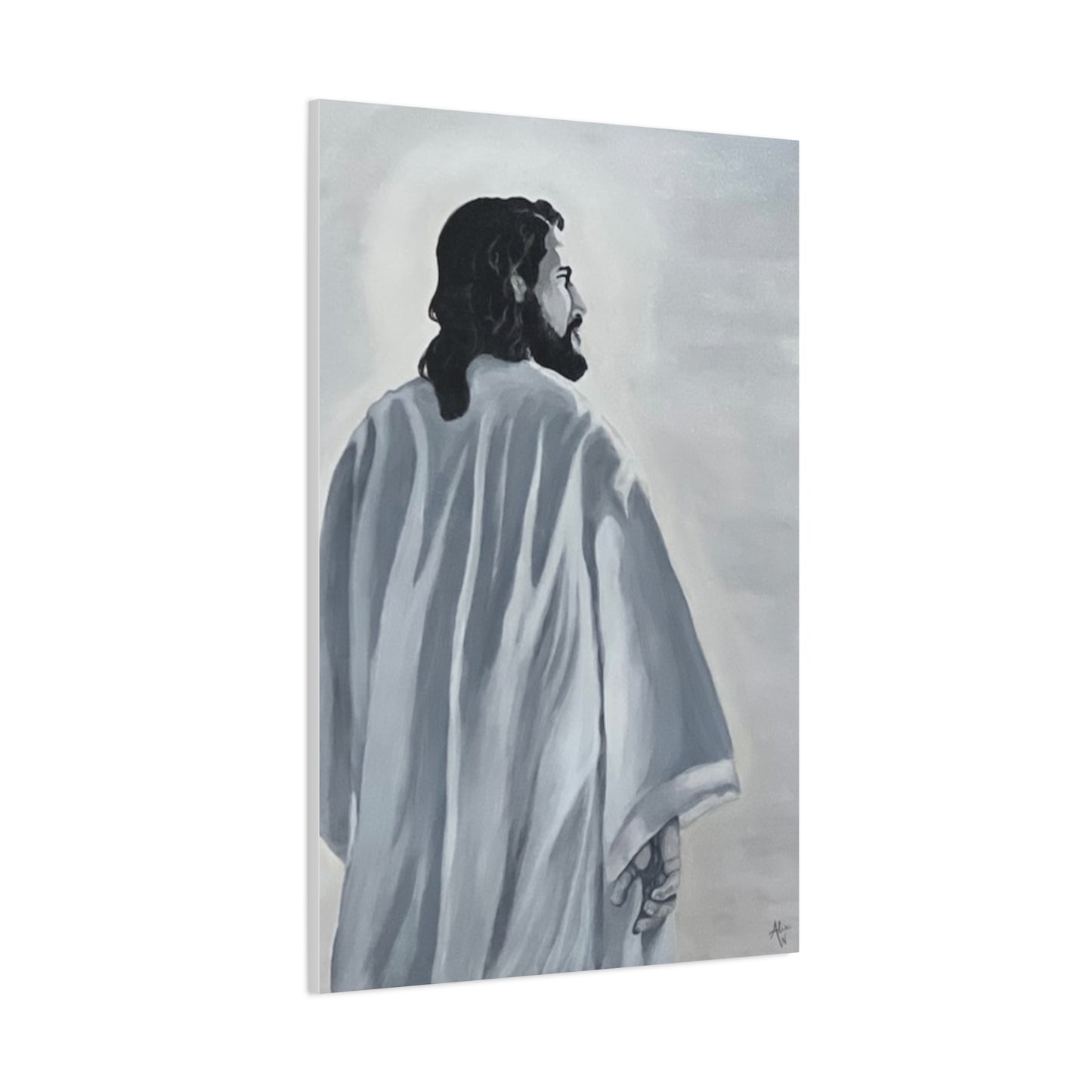 Inspirational Jesus Canvas Wall Art - Stretched Matte Print for Home Decor