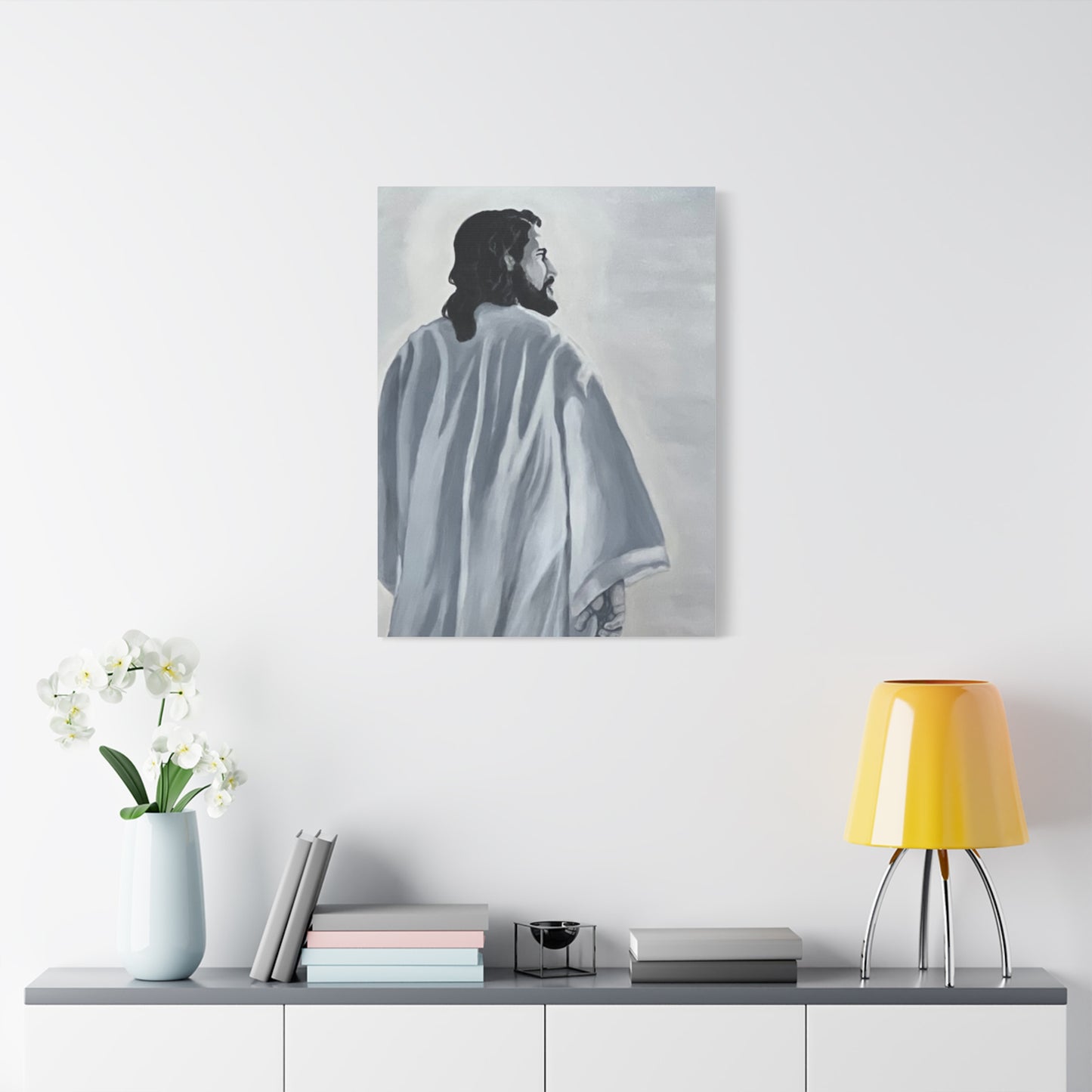 Inspirational Jesus Canvas Wall Art - Stretched Matte Print for Home Decor