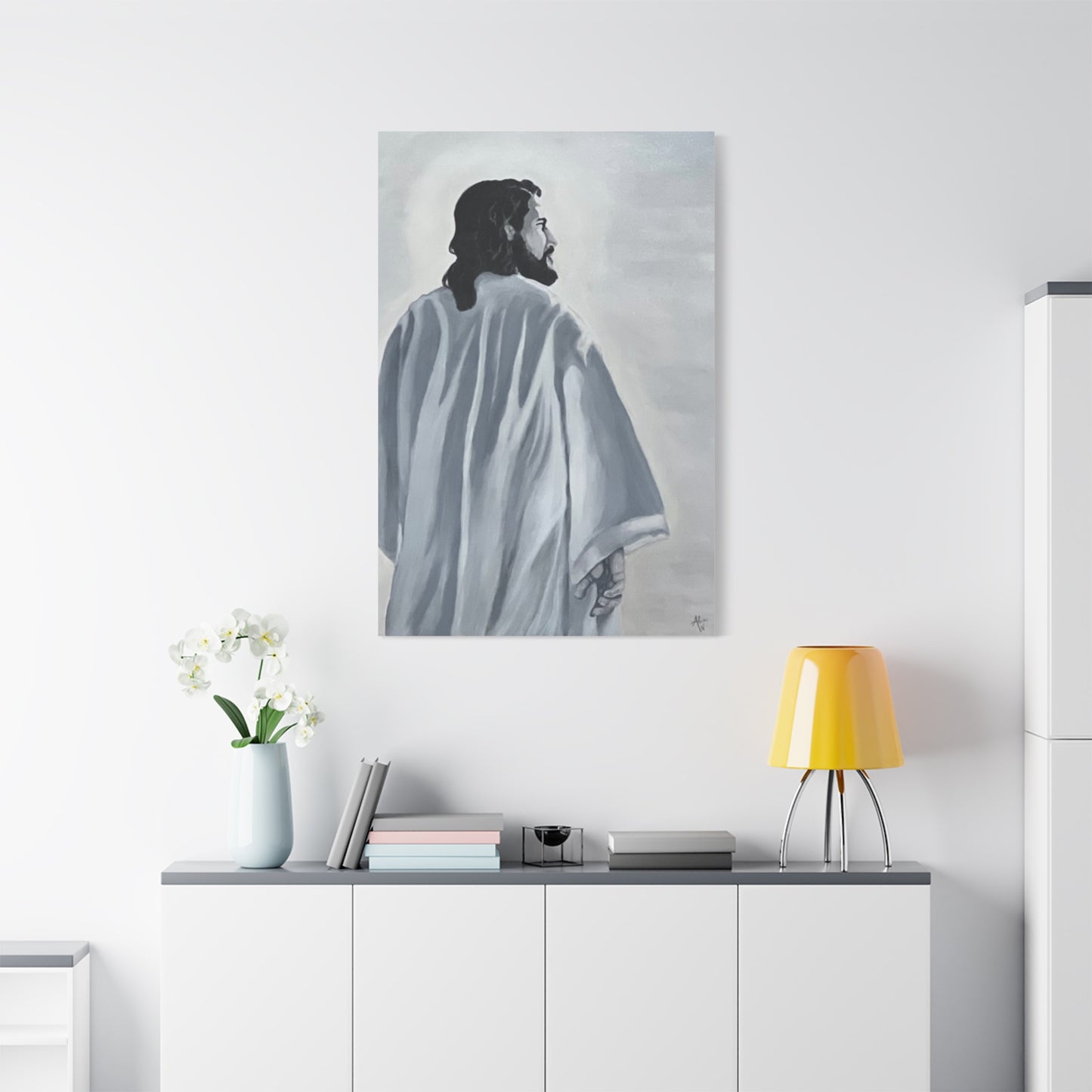 Inspirational Jesus Canvas Wall Art - Stretched Matte Print for Home Decor