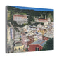 Artistic Stretched Canvas - Charming Italian Village Landscape