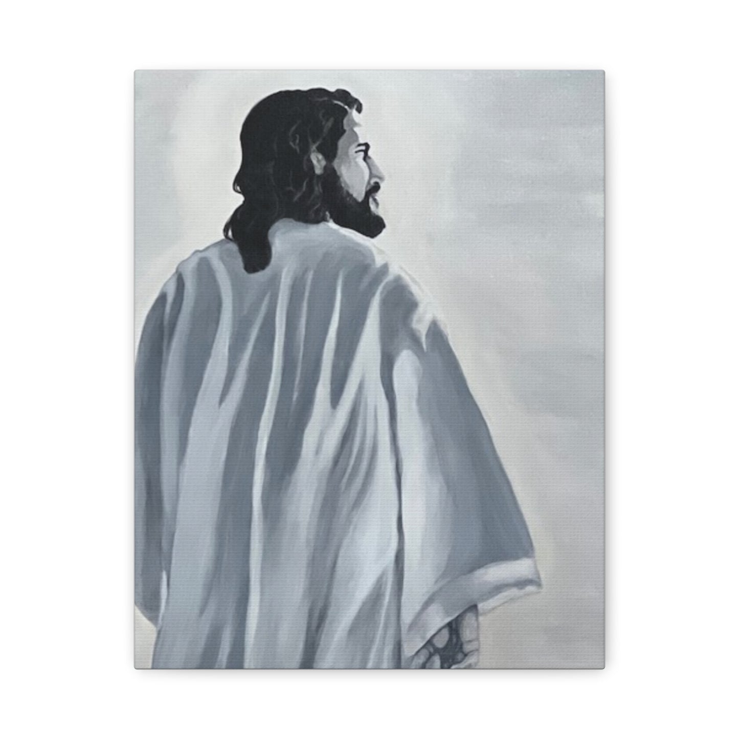 Inspirational Jesus Canvas Wall Art - Stretched Matte Print for Home Decor