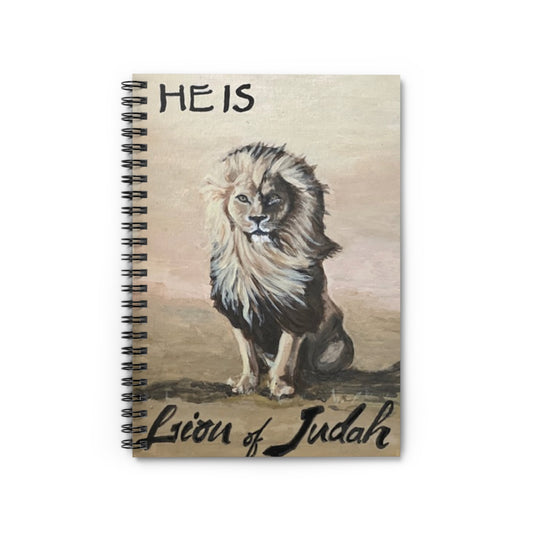 Spiral Notebook - 'He Is the Lion of Judah' Inspirational Journal