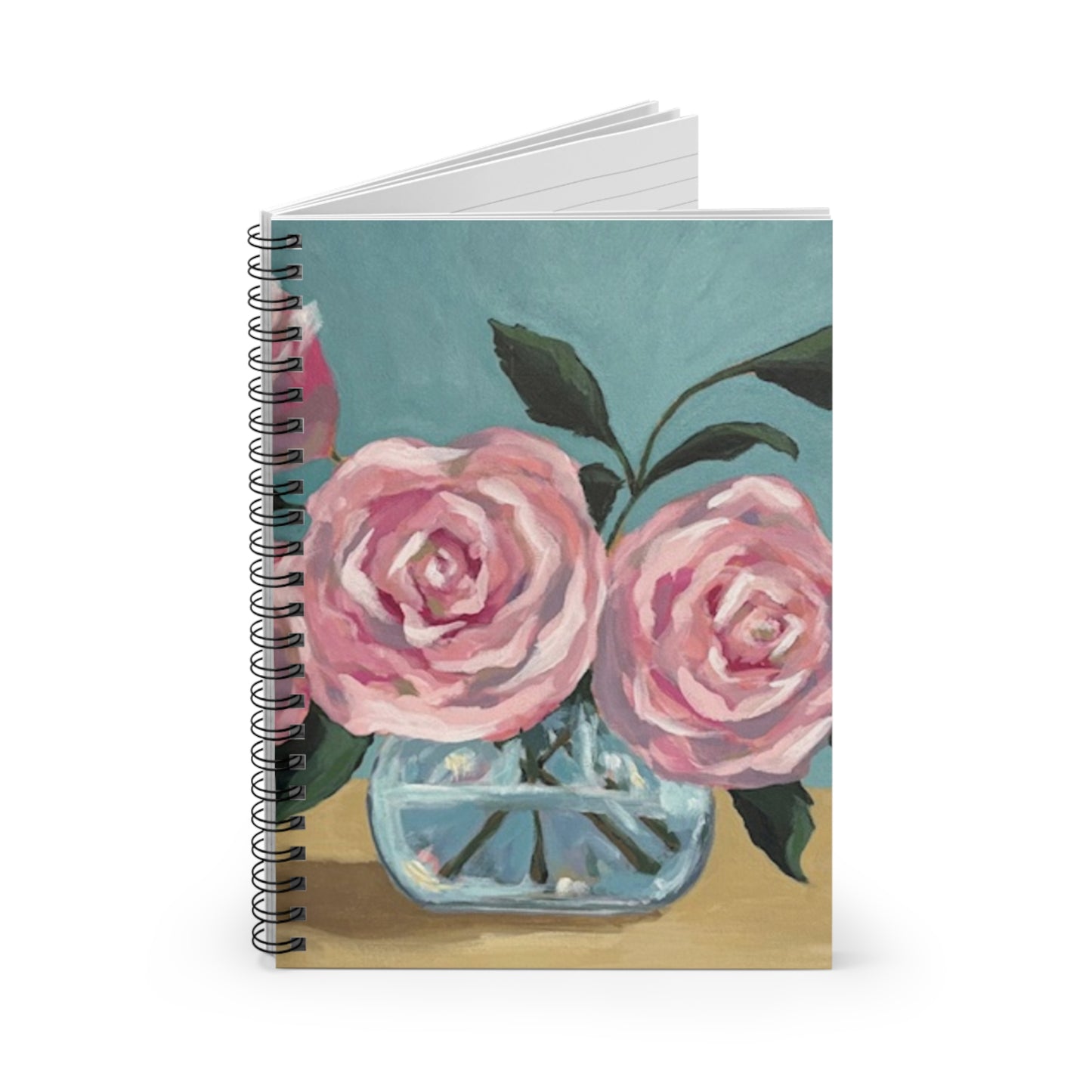 Vintage Floral Spiral Notebook - Ruled Line for Creative Ideas & Notes