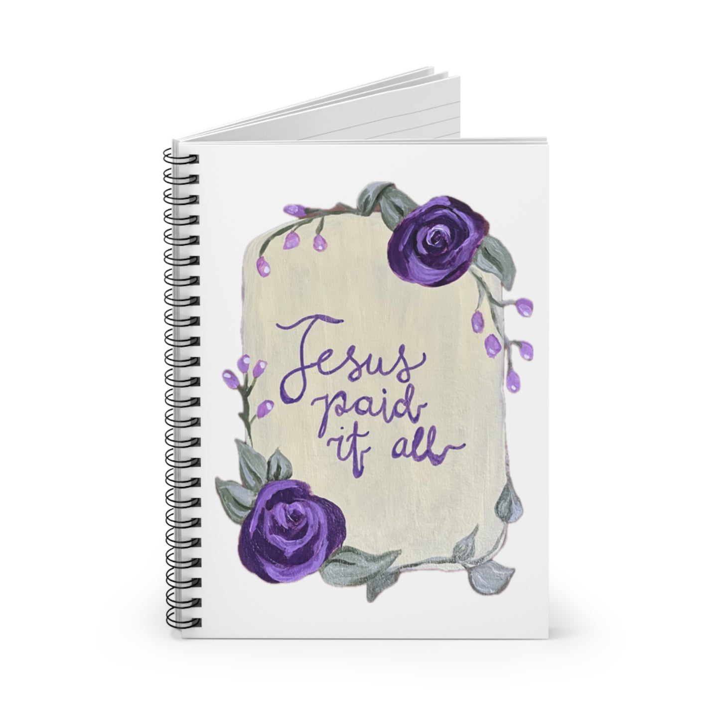 Jesus Paid it All - Spiral Notebook - Ruled Line