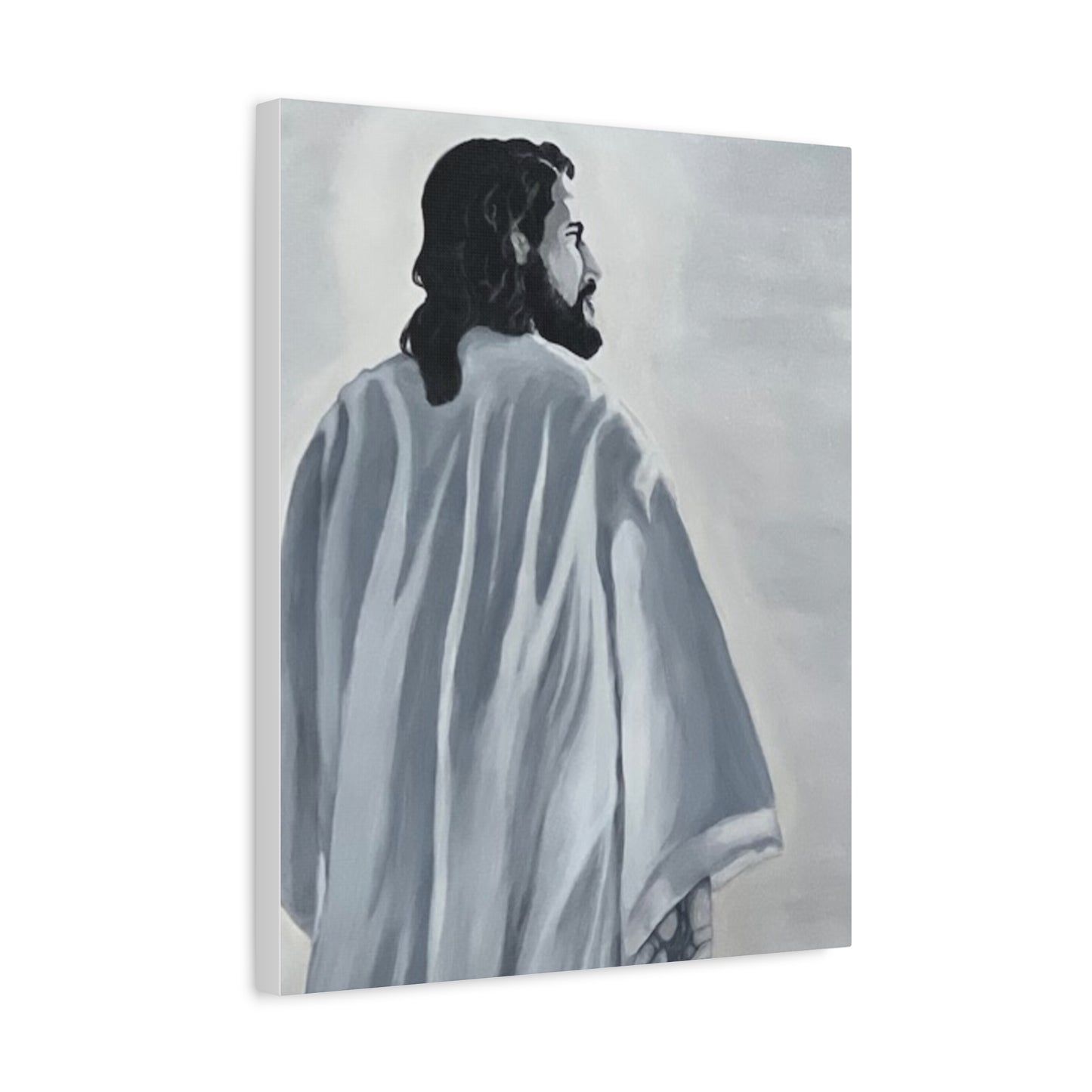 Inspirational Jesus Canvas Wall Art - Stretched Matte Print for Home Decor