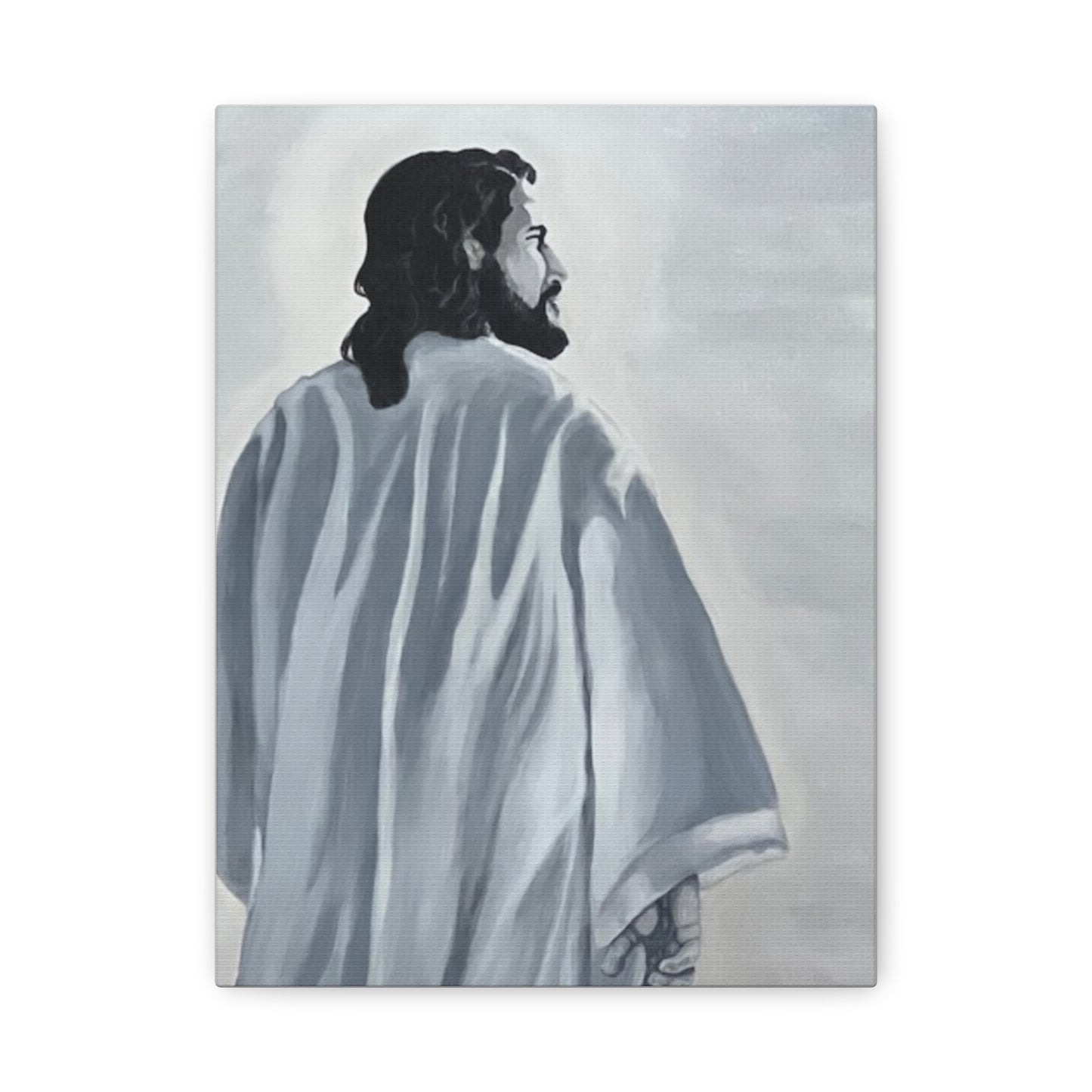 Inspirational Jesus Canvas Wall Art - Stretched Matte Print for Home Decor