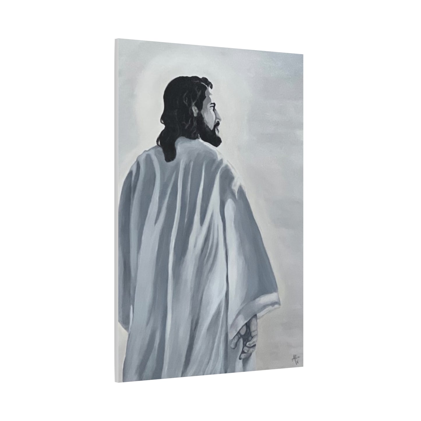Inspirational Jesus Canvas Wall Art - Stretched Matte Print for Home Decor