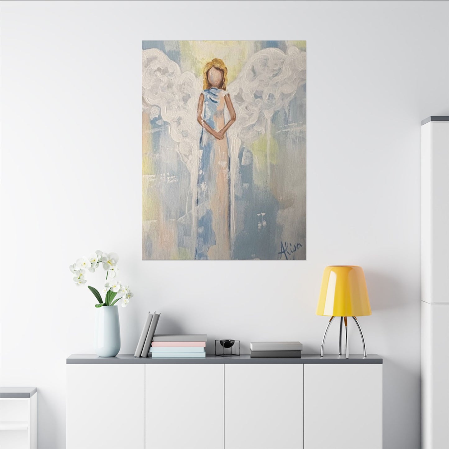Art by Alisa Original - Angel Painting Canvas Wall Art