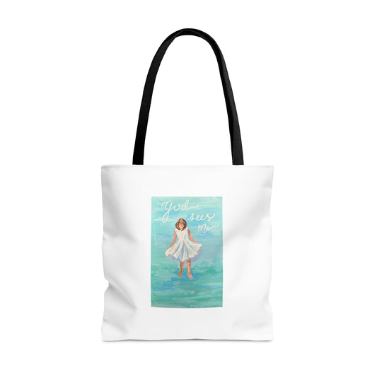 God Sees Me - Tote Bag (AOP)