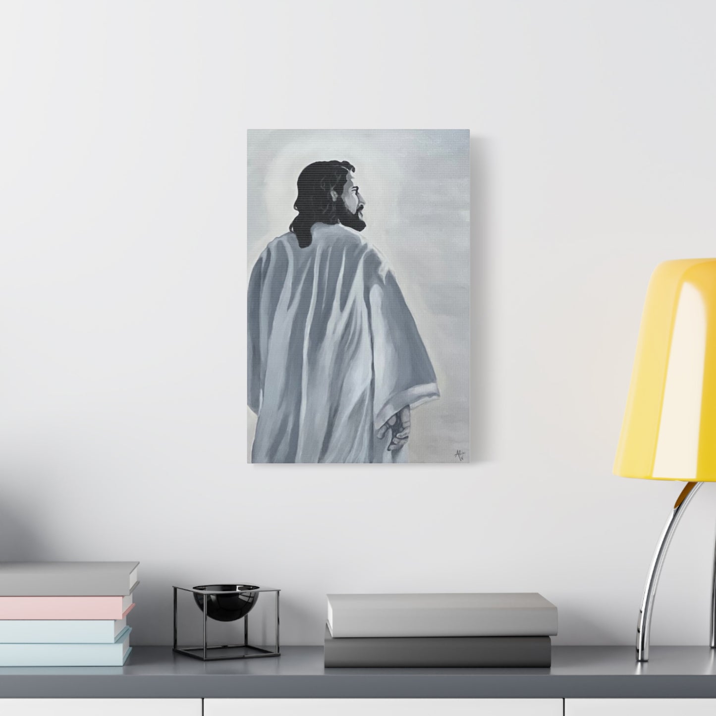 Inspirational Jesus Canvas Wall Art - Stretched Matte Print for Home Decor