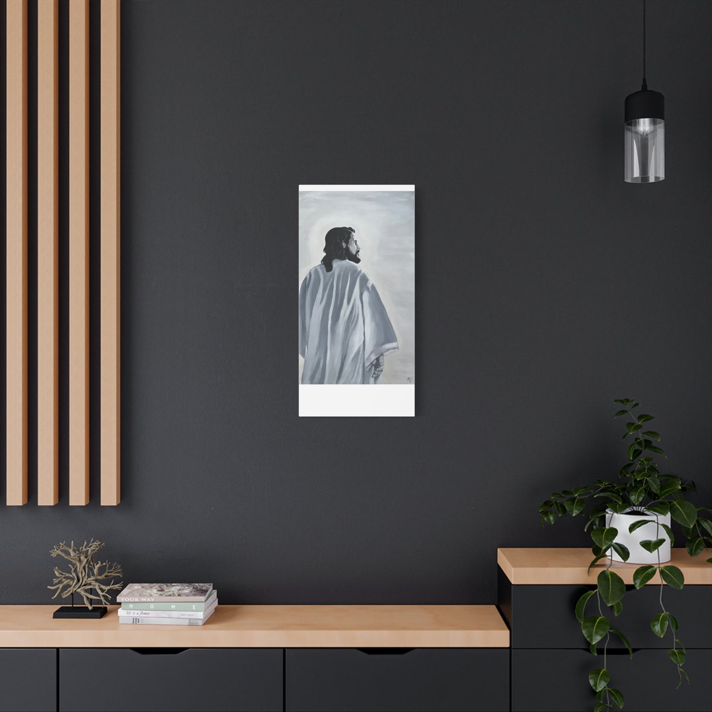 Inspirational Jesus Canvas Wall Art - Stretched Matte Print for Home Decor