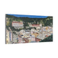 Artistic Stretched Canvas - Charming Italian Village Landscape