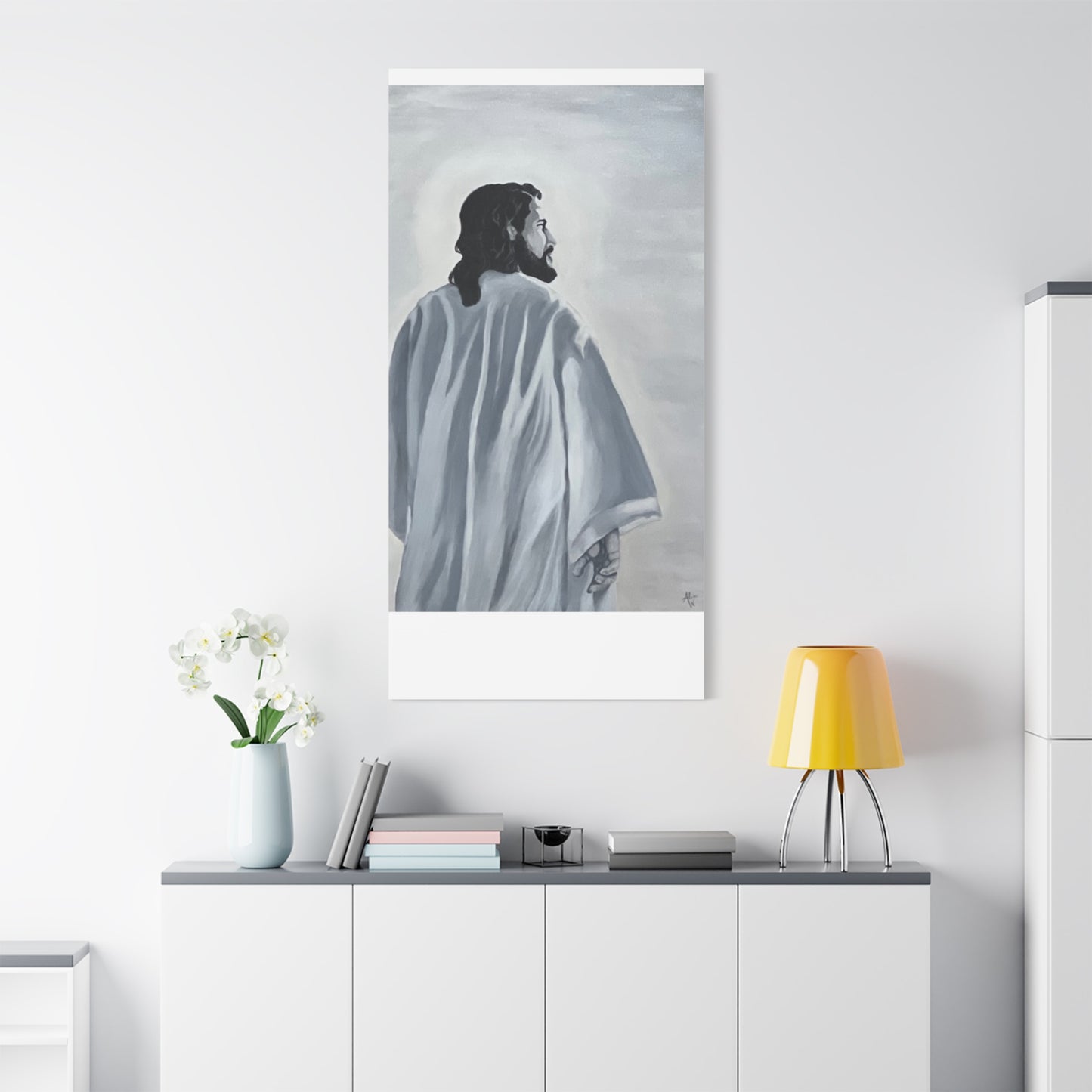 Inspirational Jesus Canvas Wall Art - Stretched Matte Print for Home Decor