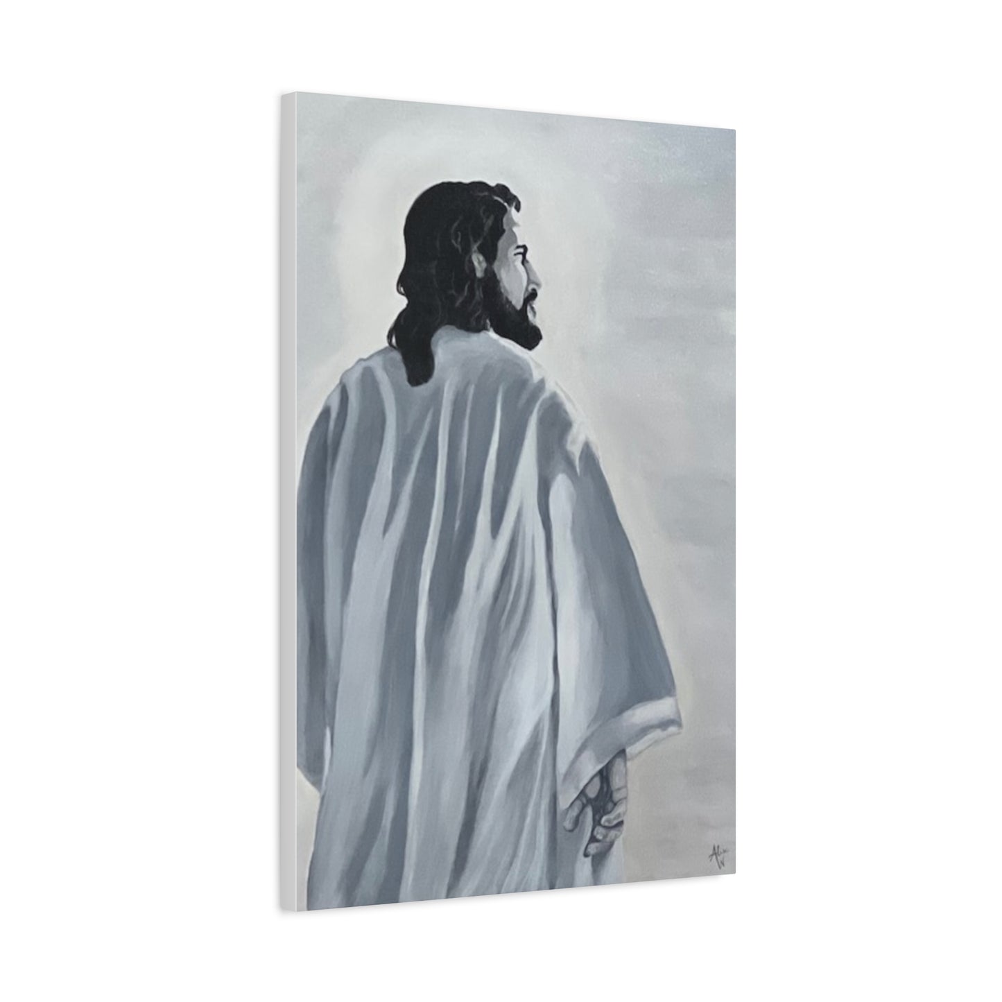 Inspirational Jesus Canvas Wall Art - Stretched Matte Print for Home Decor