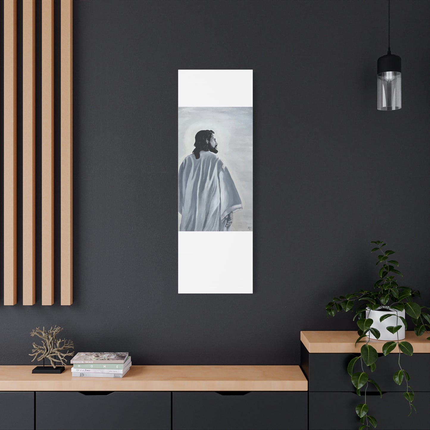 Inspirational Jesus Canvas Wall Art - Stretched Matte Print for Home Decor