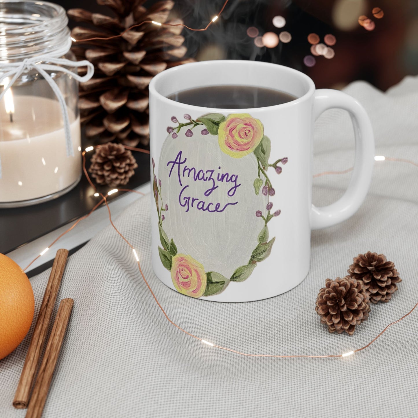 Amazing Grace White - Ceramic Mug 11oz
