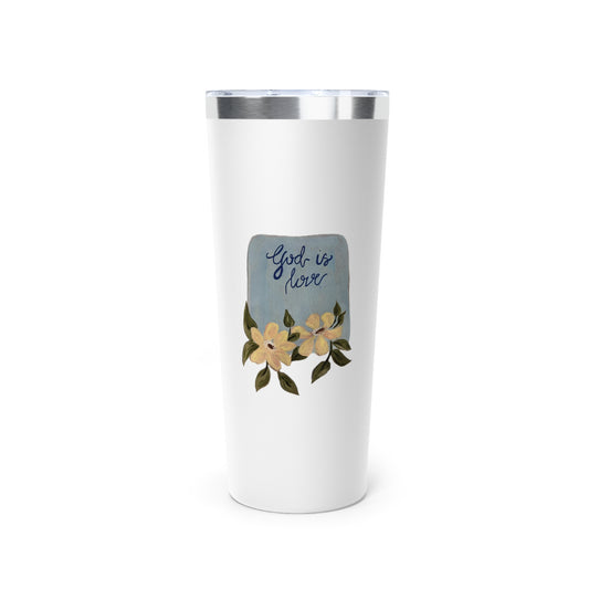 God is Love - Copper Vacuum Insulated Tumbler, 22oz