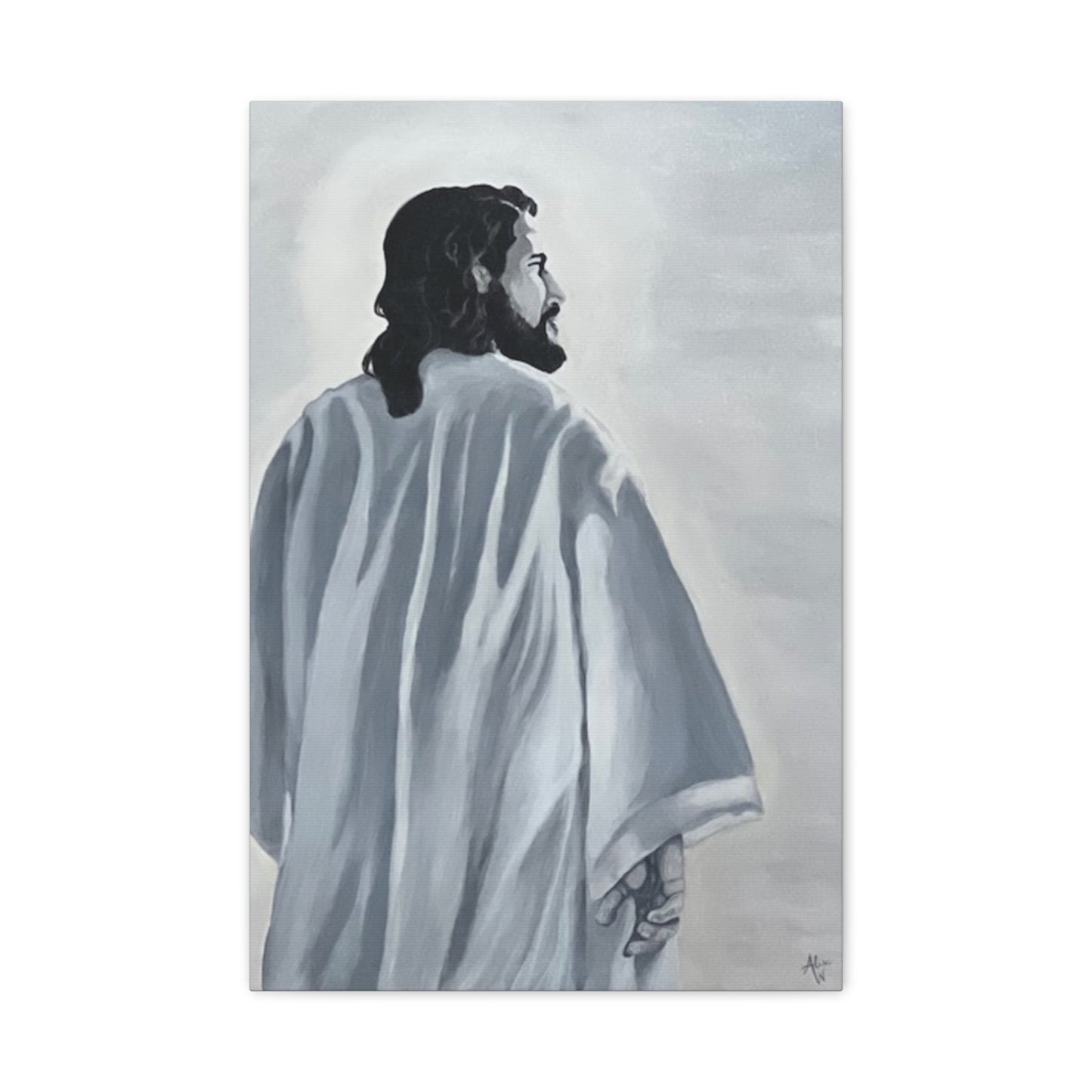 Inspirational Jesus Canvas Wall Art - Stretched Matte Print for Home Decor