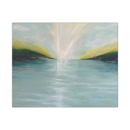Serene Landscape Stretched Canvas Wall Art - Tranquil Nature Decor