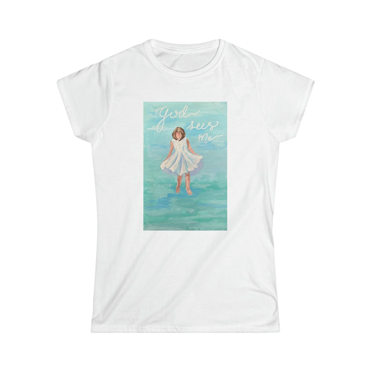 God Sees Me - Women's Softstyle Tee