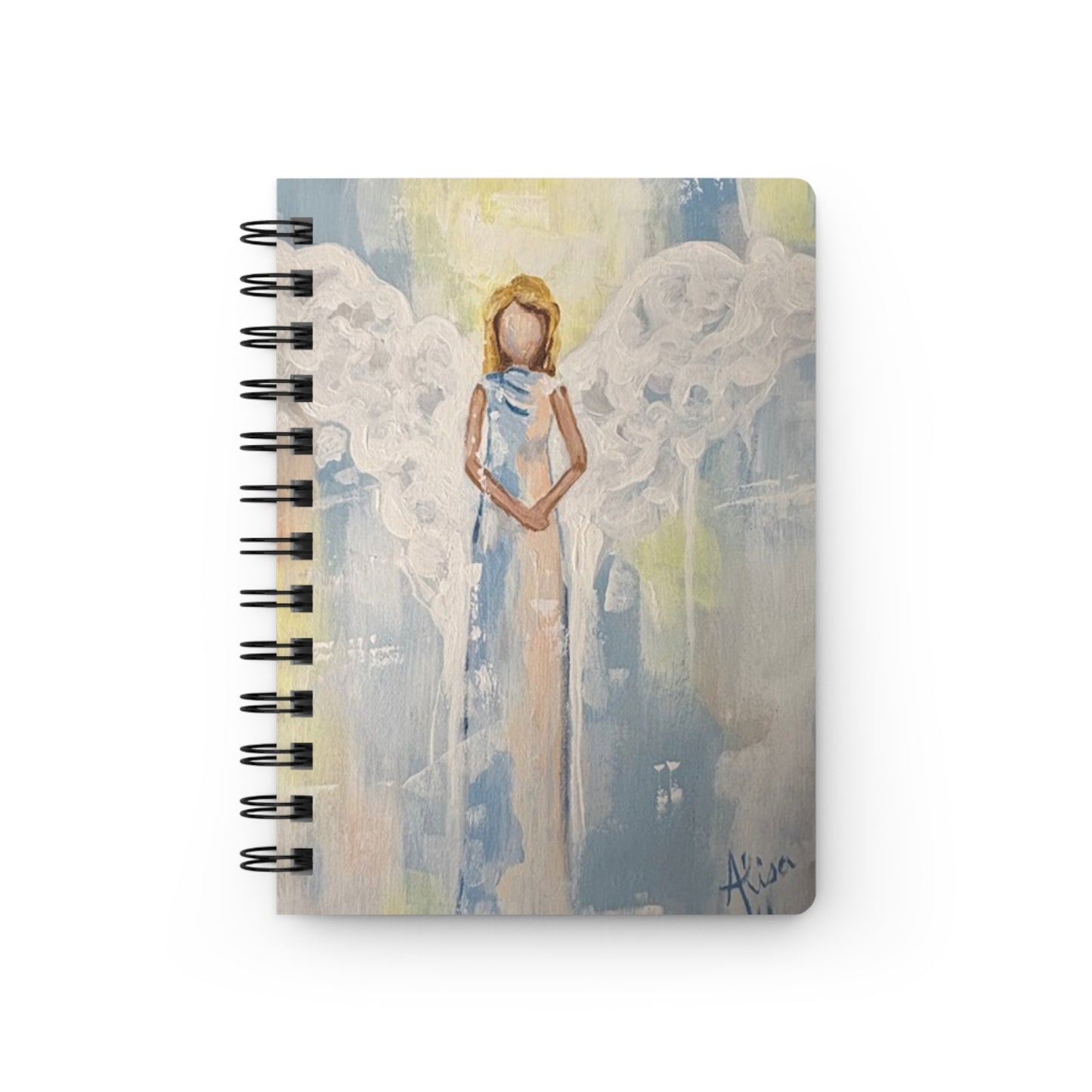 Angel-Themed Spiral Bound Journal | Inspirational Gift for Writers, Dreamers, & Artists | Perfect for Journaling, Sketching, & Gift-Giving