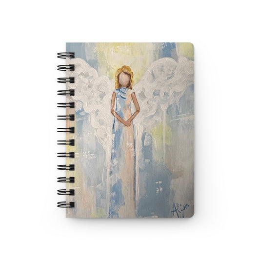 Angel Art - Art by Alisa Original Artwork - Angel -Themed Spiral Bound Journal
