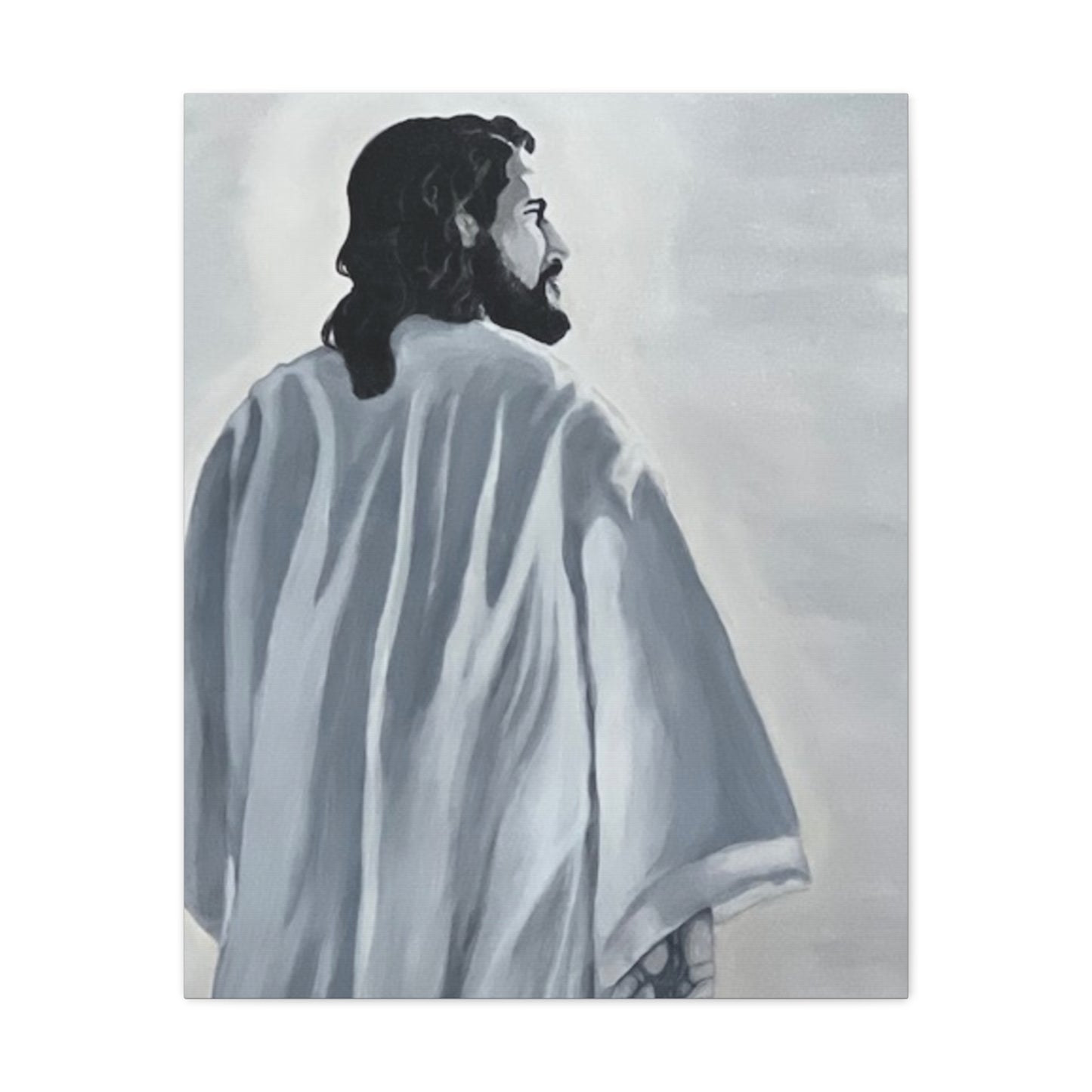 Inspirational Jesus Canvas Wall Art - Stretched Matte Print for Home Decor