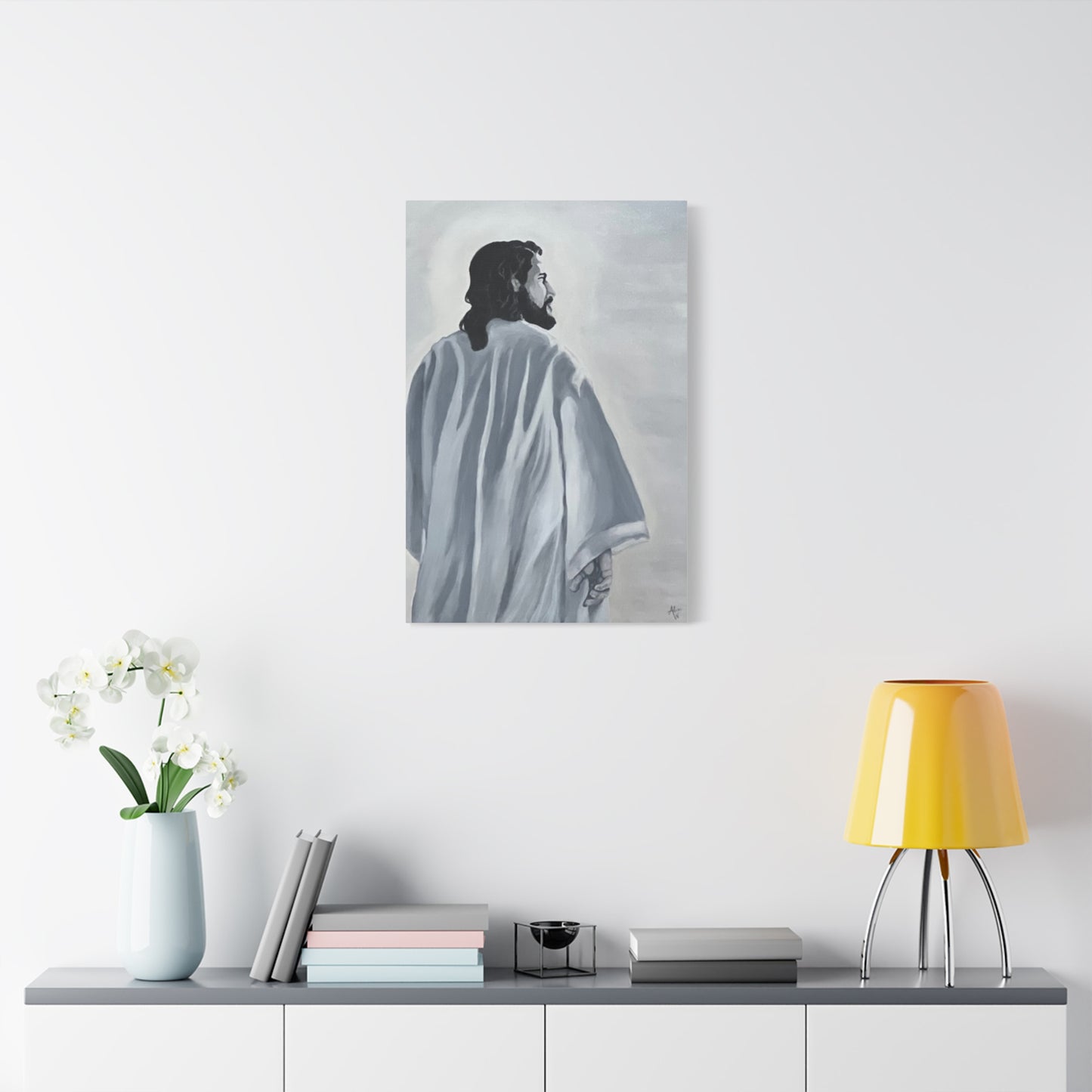 Inspirational Jesus Canvas Wall Art - Stretched Matte Print for Home Decor